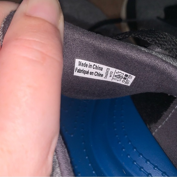 CROCS Gray and Black Athletic Shoes - Picture 8 of 9